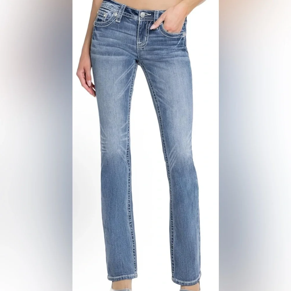Miss Me Jeans Size 24/32 Bootcut Worn Once - Picture 2 of 5